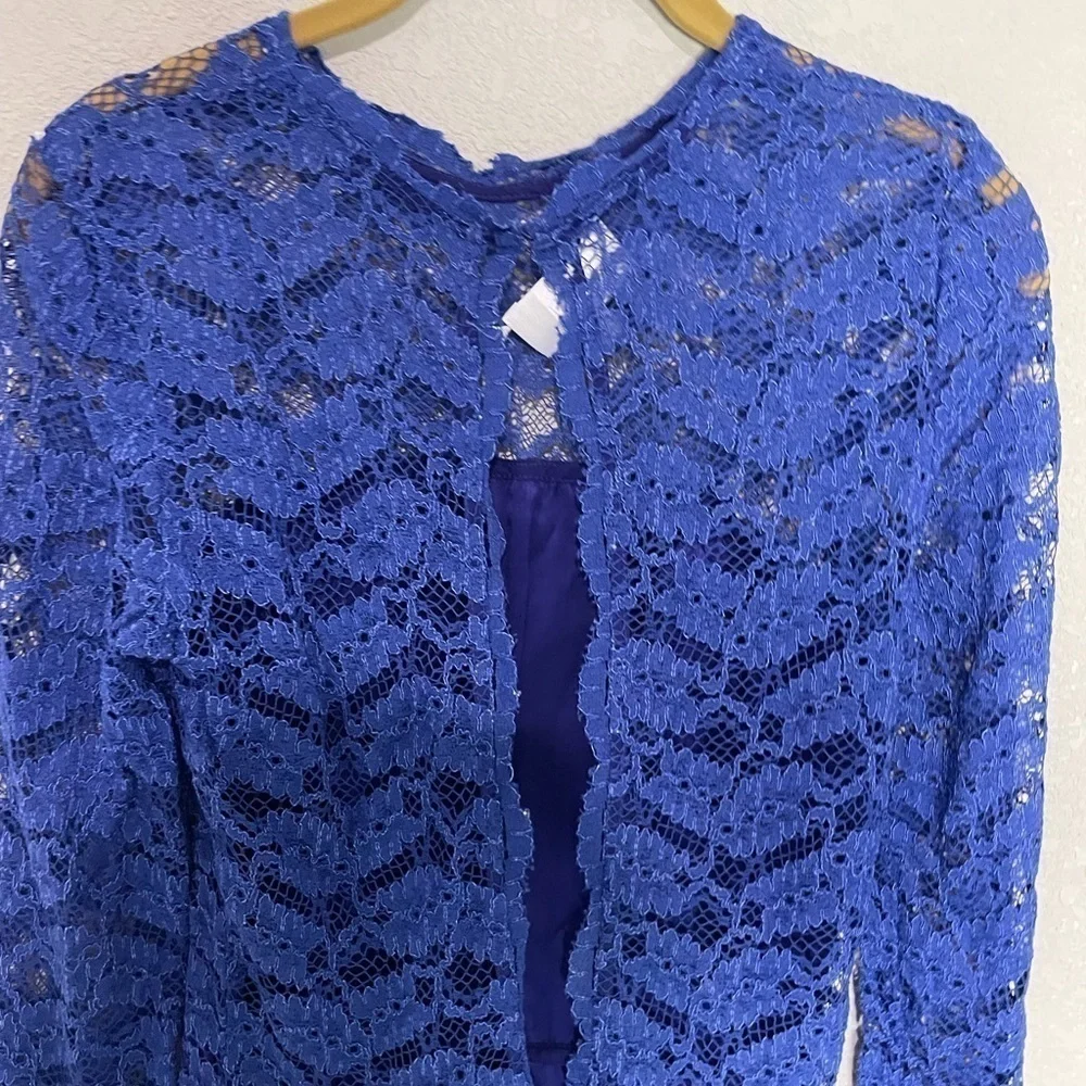 Alexis Cobalt Blue Lace Dress Large